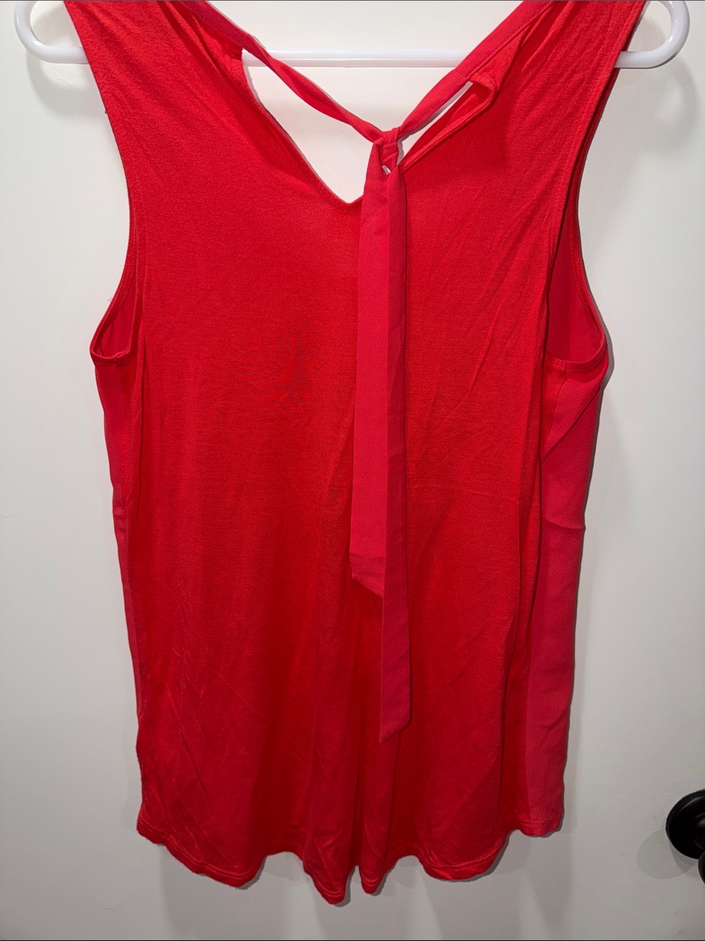 Express Bright Red Ruffle Front Camisole - Picture 8 of 9